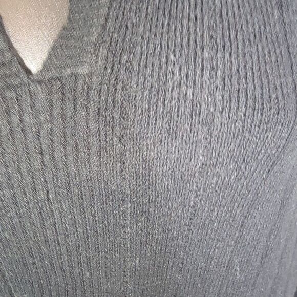 LOGO by Lori Goldstein Rayon Made Bamboo Blend Sweater Large - Picture 3 of 6